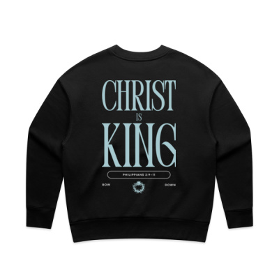 Christ Is King (Dark) Women's Crewneck Thumbnail